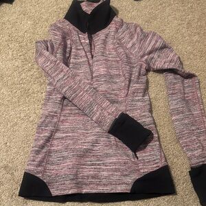 Lululemon Athletica Pink and Black Pullover